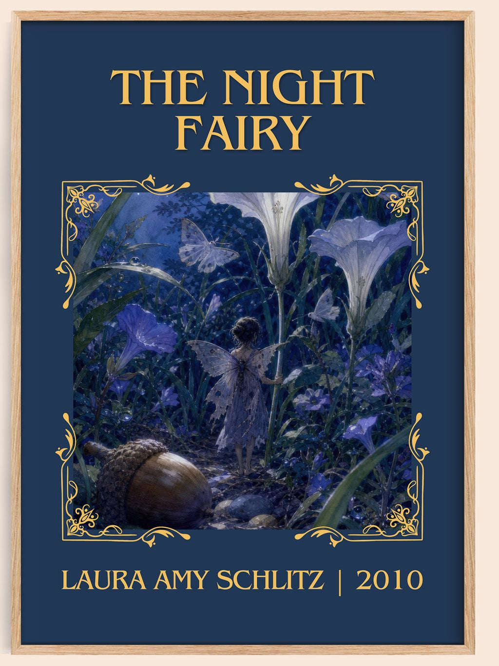 The Night Fairy Classic Book Art Print by Laura Amy Schlitz – book poster