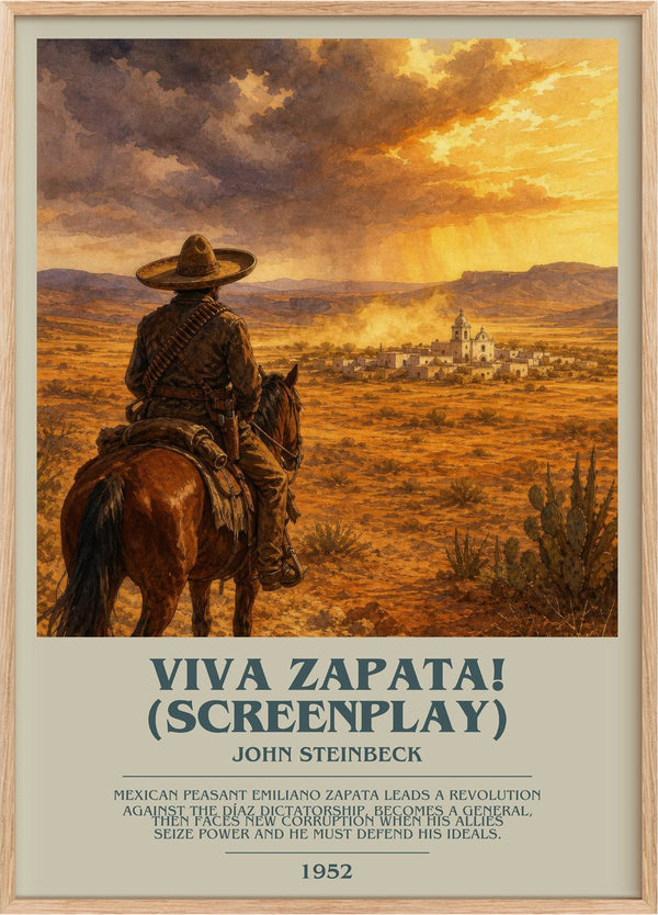 Viva Zapata! (Screenplay) Bookish Wall Art by John Steinbeck