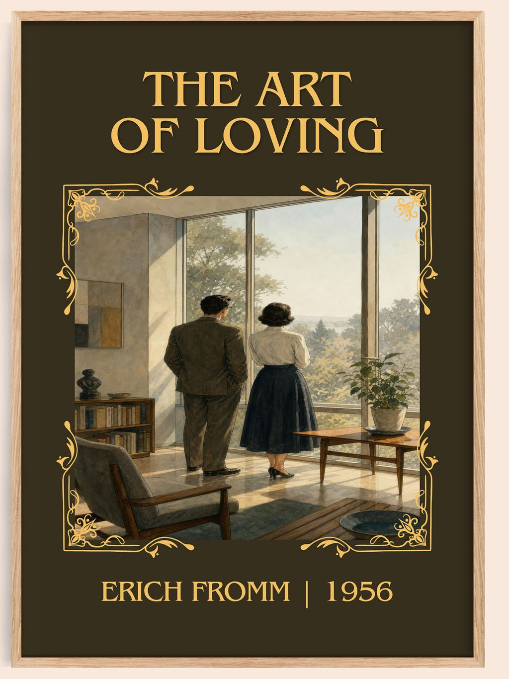 The Art of Loving Classic Book Art Print by Erich Fromm – book poster