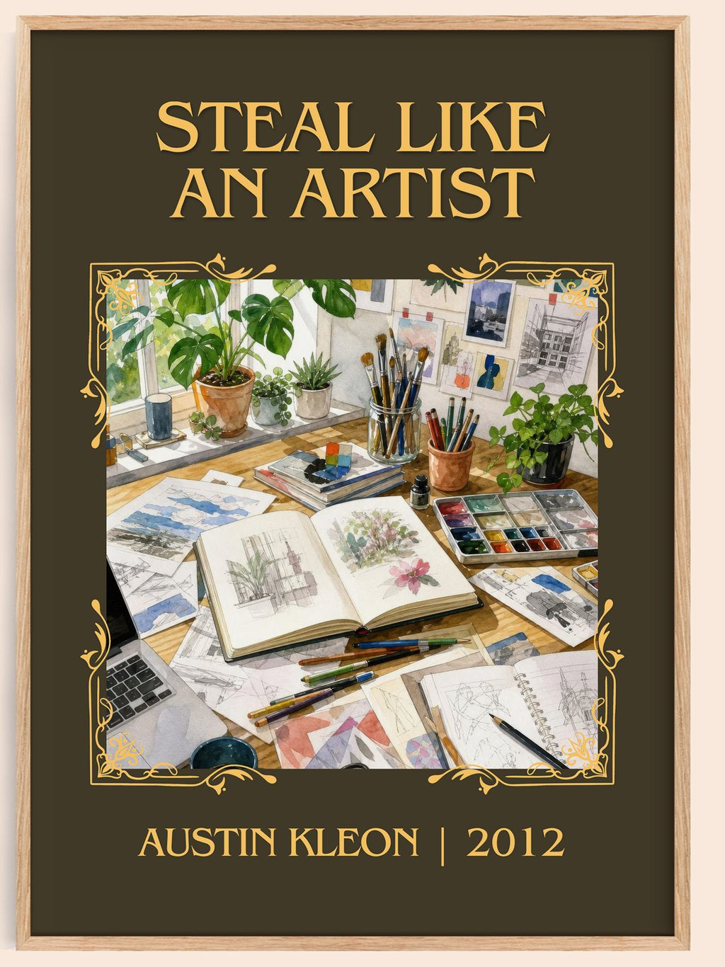 Steal like an artist Classic Book Art Print by Austin Kleon – book poster