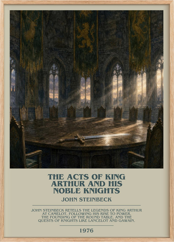 Acts Of King Arthur And His Noble Knights Bookish Wall Art by John Steinbeck
