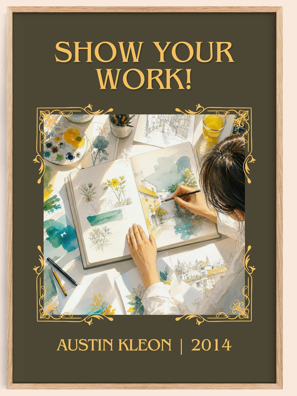 Show Your Work! Classic Book Art Print by Austin Kleon – book poster