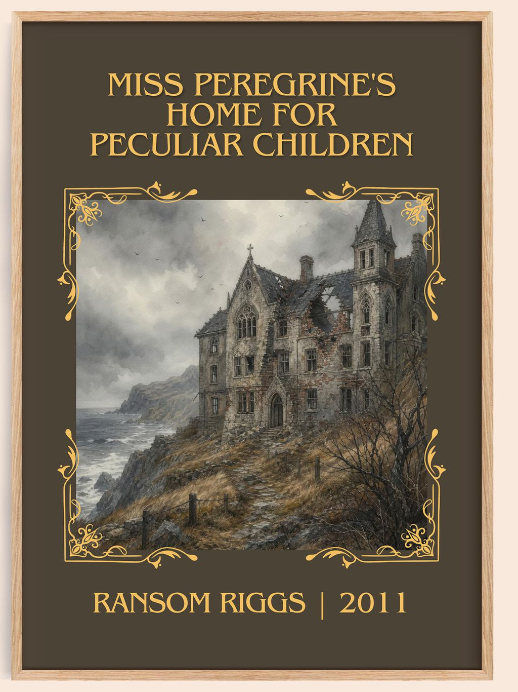 Miss Peregrine's Home for Peculiar Children Classic Book Art Print by Ransom Riggs – book poster