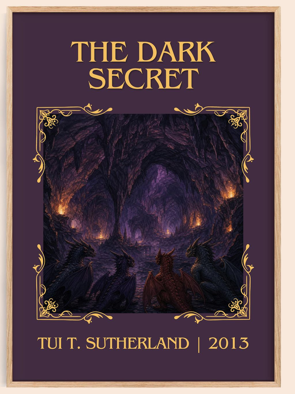 The Dark Secret Classic Book Art Print by Tui T. Sutherland – book poster