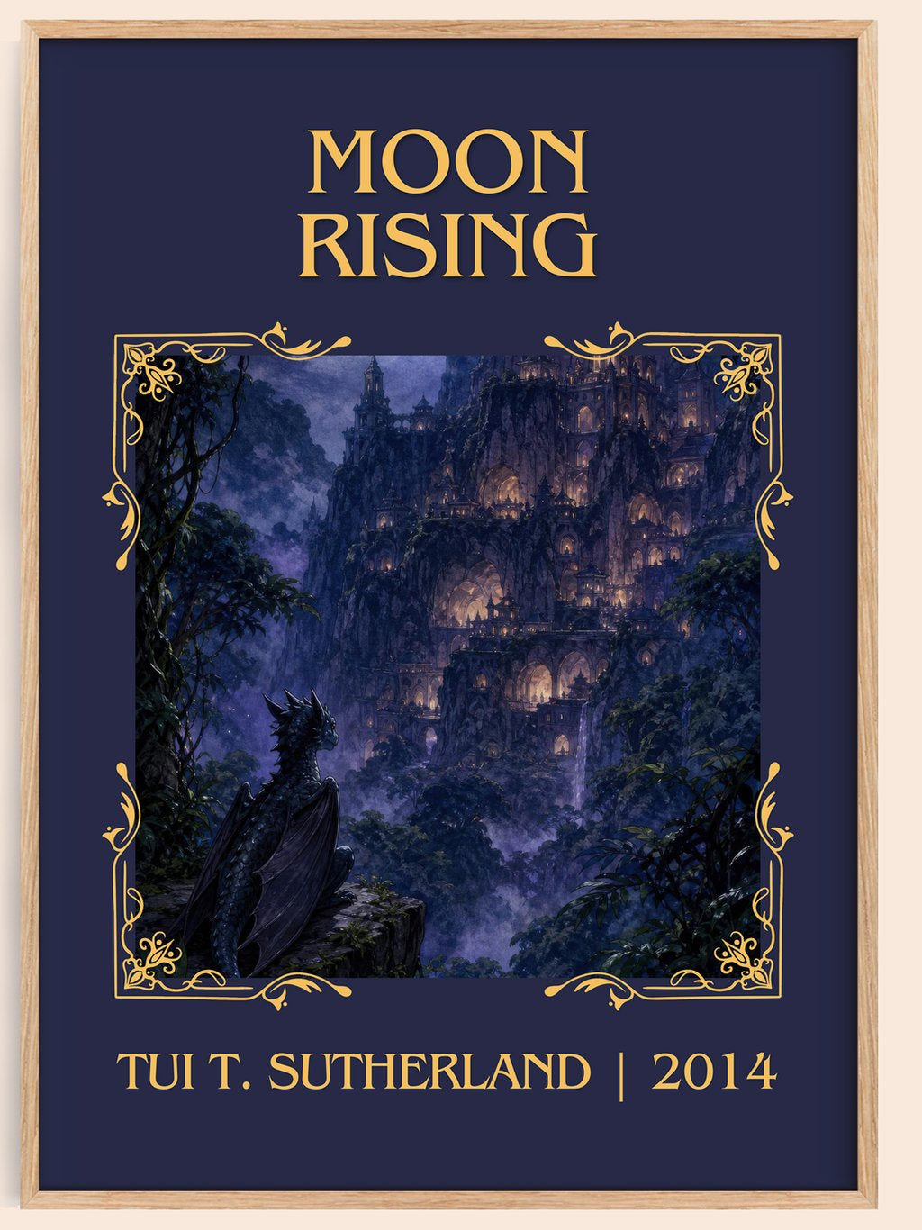 Moon Rising Classic Book Art Print by Tui T. Sutherland – book poster