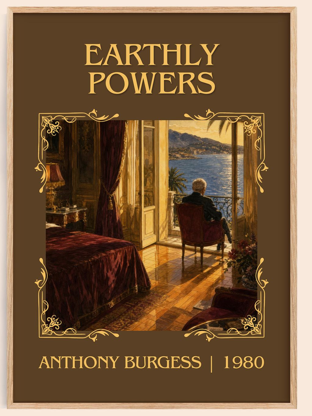 Earthly Powers Classic Book Art Print by Anthony Burgess – book poster