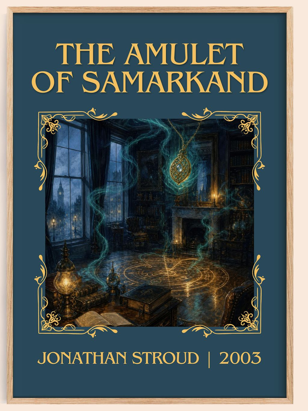The Amulet of Samarkand Classic Book Art Print by Jonathan Stroud – book poster