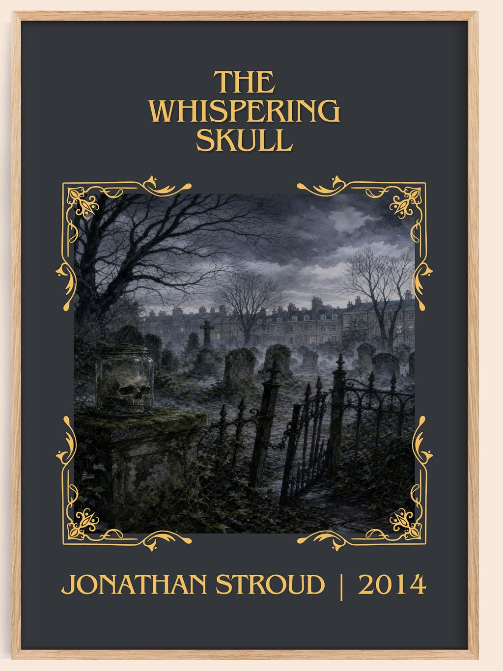 The Whispering Skull Classic Book Art Print by Jonathan Stroud – book poster