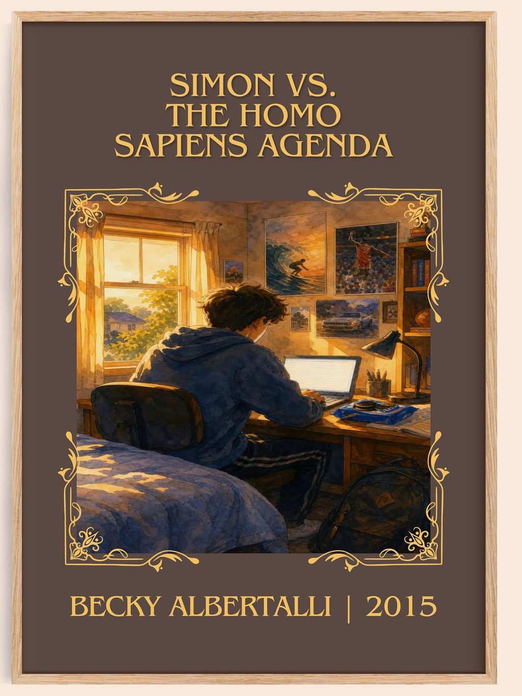 Simon vs. the Homo Sapiens Agenda Classic Book Art Print by Becky Albertalli – book poster
