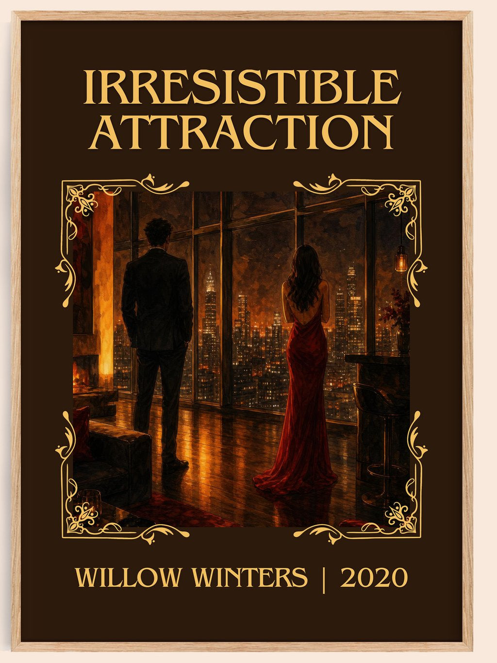 Irresistible Attraction Classic Book Art Print by Willow Winters – book poster
