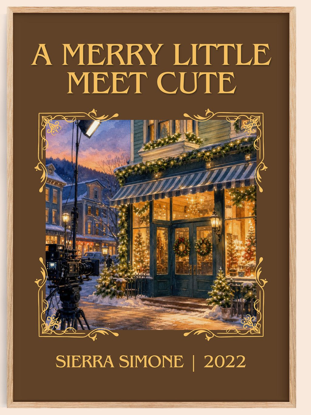 A Merry Little Meet Cute Classic Book Art Print by Sierra Simone – book poster
