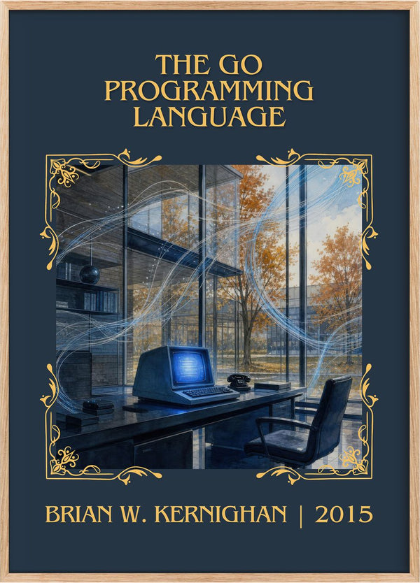 Go Programming Language Classic Book Art Print by Brian W. Kernighan