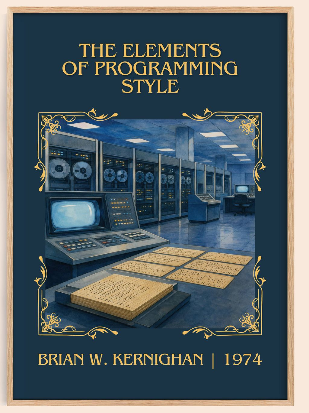 elements of programming style Classic Book Art Print by B. Kernighan – book poster