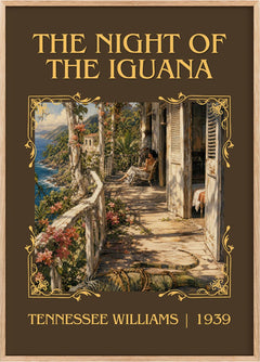 The night of the iguana Classic Book Art Print by Tennessee Williams