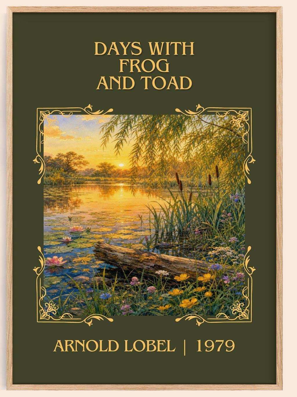 Days With Frog and Toad Classic Book Art Print by Arnold Lobel – book poster