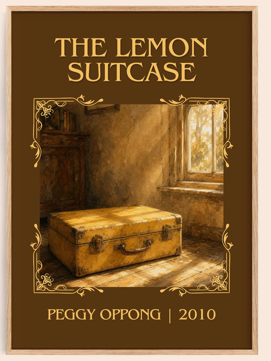 The lemon suitcase Classic Book Art Print by Peggy Oppong – book poster