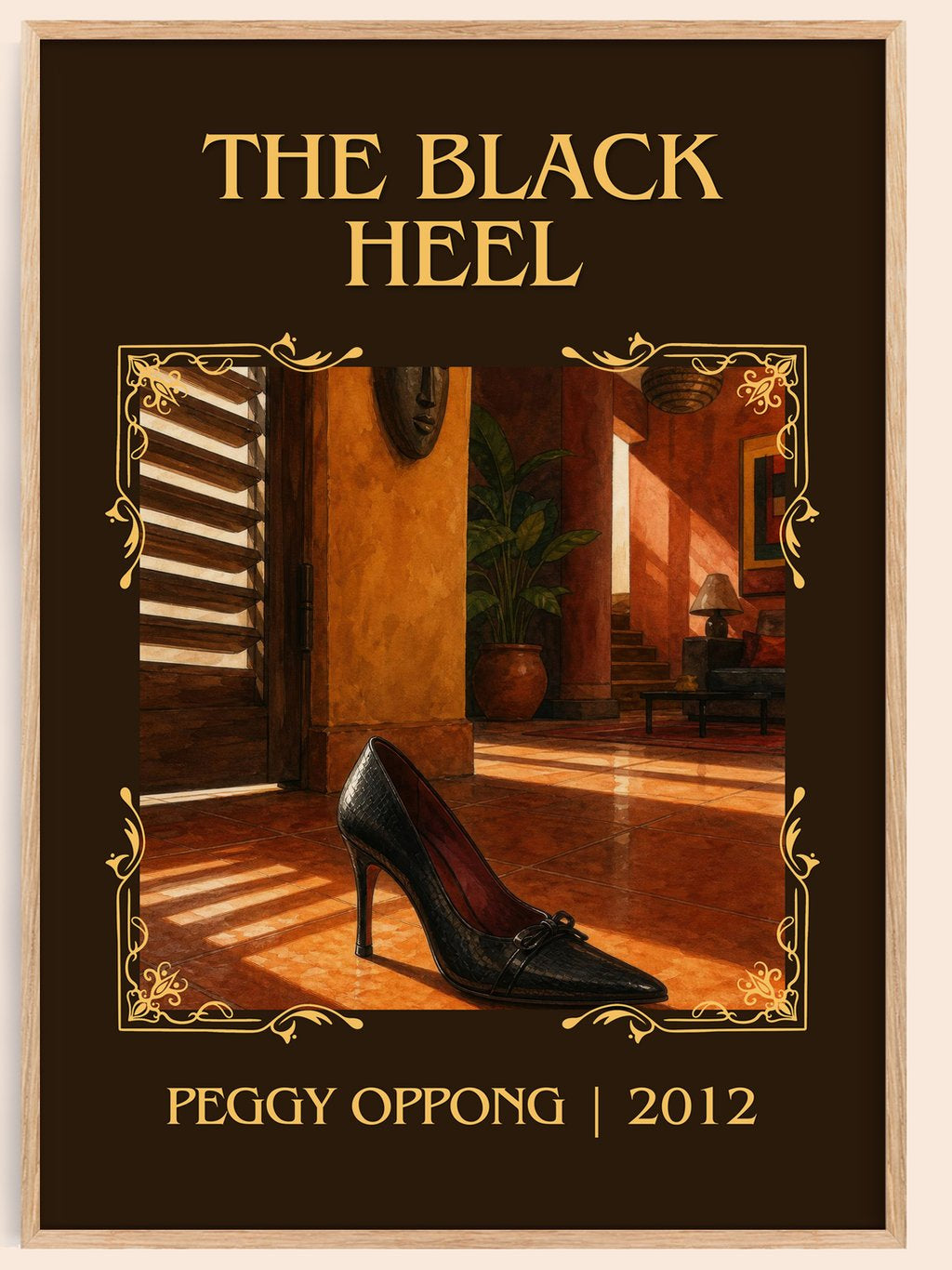 The black heel Classic Book Art Print by Peggy Oppong – book poster