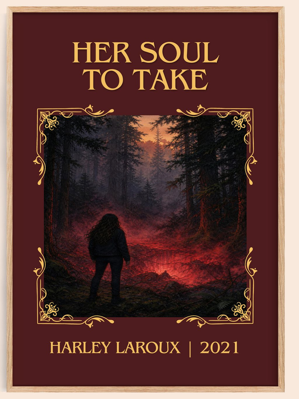 Her Soul to Take Classic Book Art Print by Harley Laroux – book poster