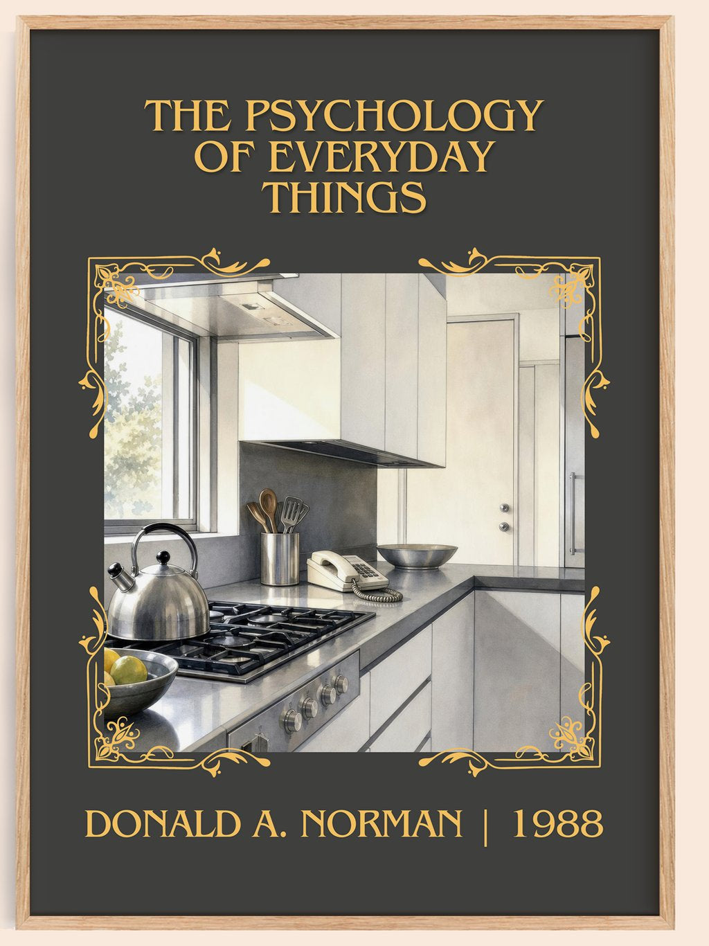 Psychology of Everyday Things Classic Book Art Print by D. Norman – book poster