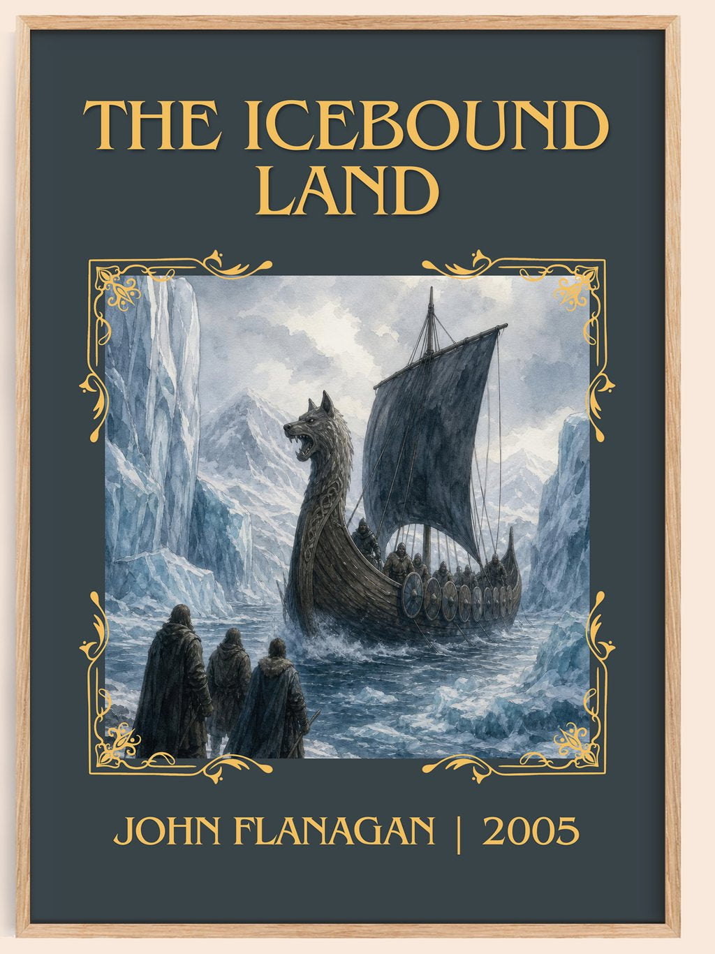 The Icebound Land Classic Book Art Print by John Flanagan – book poster