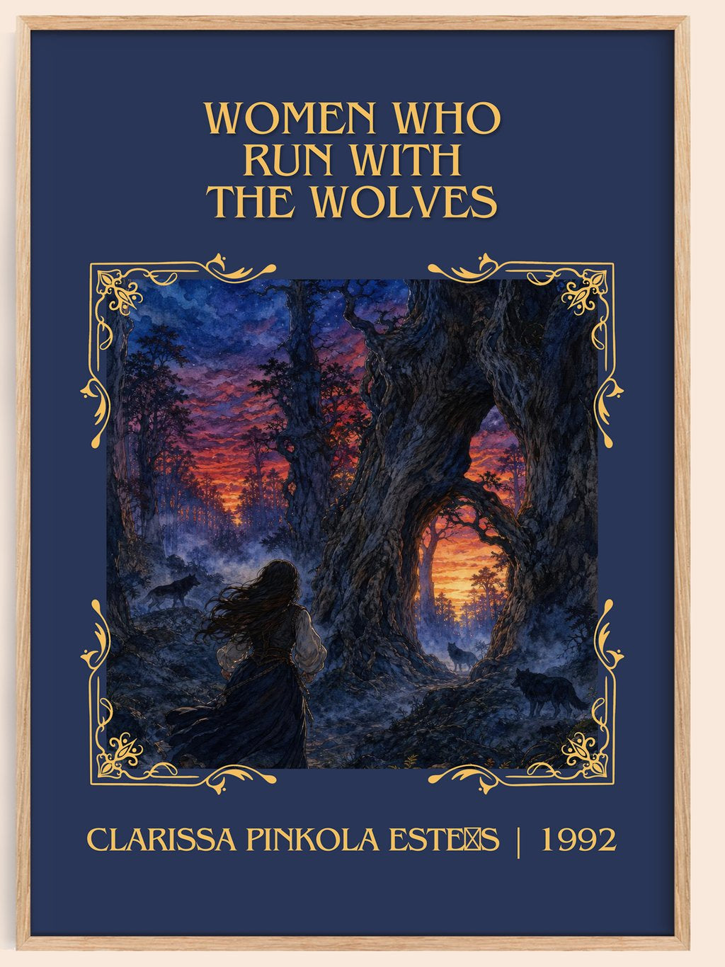 Women Who Run with the Wolves Classic Book Art Print by C. Estés – book poster
