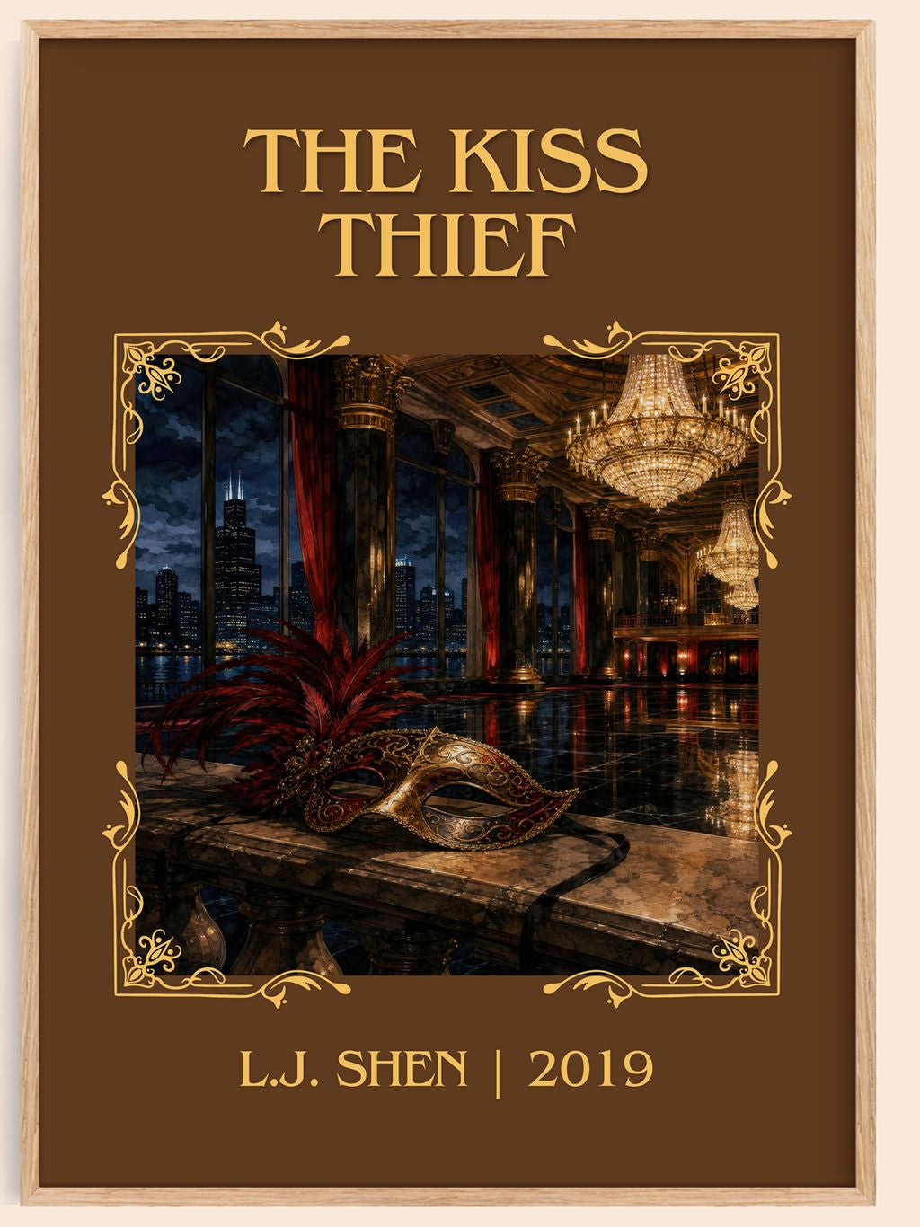 The Kiss Thief Classic Book Art Print by L.J. Shen – book poster