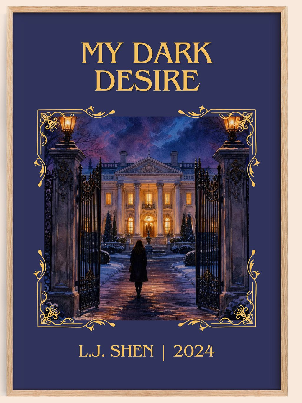 My Dark Desire Classic Book Art Print by L.J. Shen – book poster