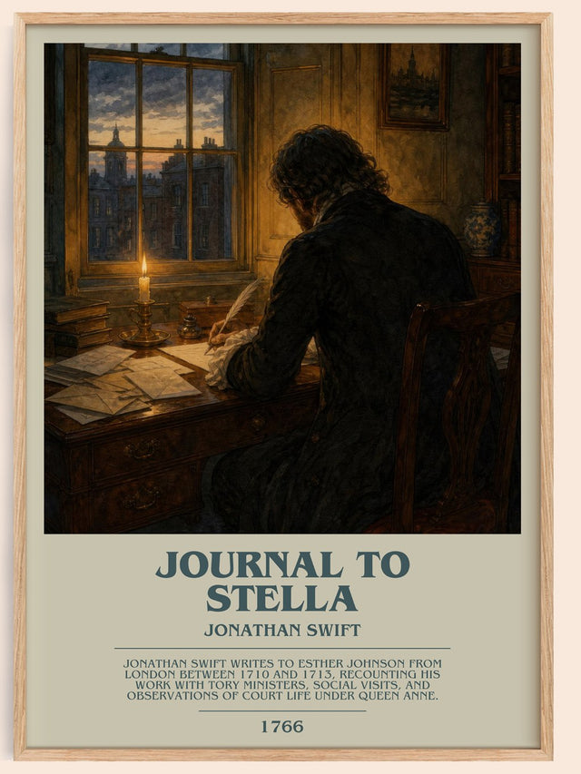 Journal To Stella Bookish Wall Art by Jonathan Swift