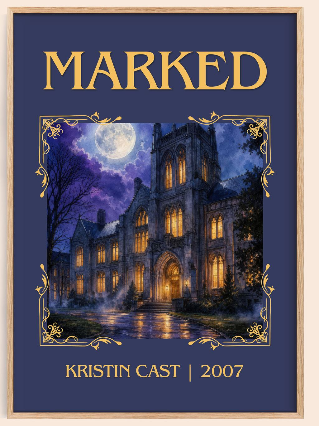 Marked Classic Book Art Print by Kristin Cast – book poster