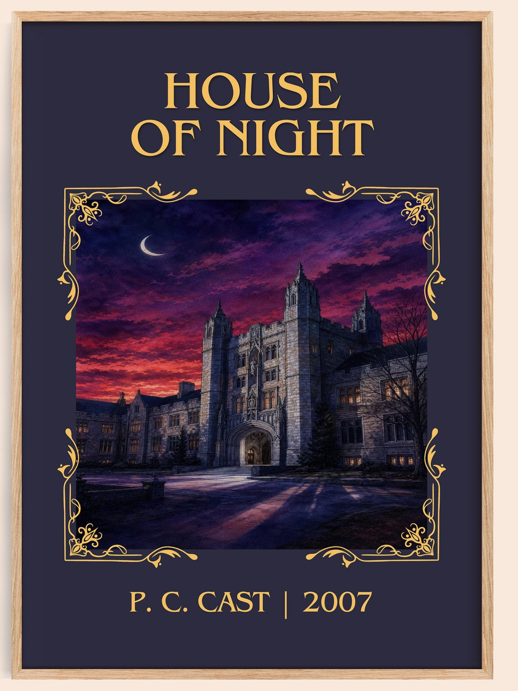 House of Night Classic Book Art Print by P. C. Cast – book poster