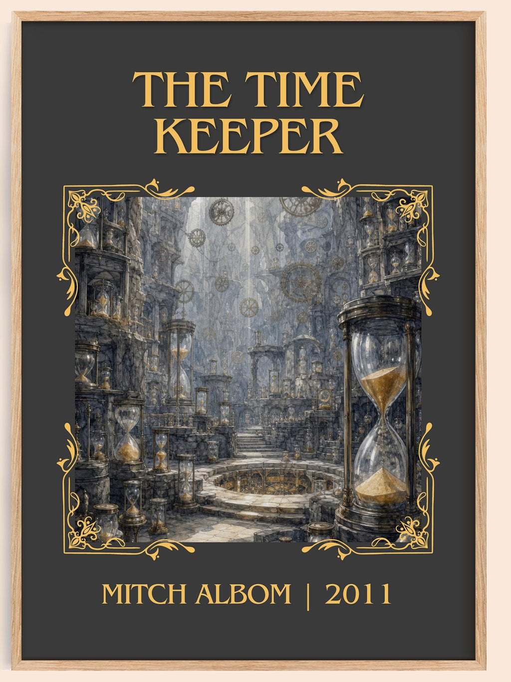 The time keeper Classic Book Art Print by Mitch Albom – book poster