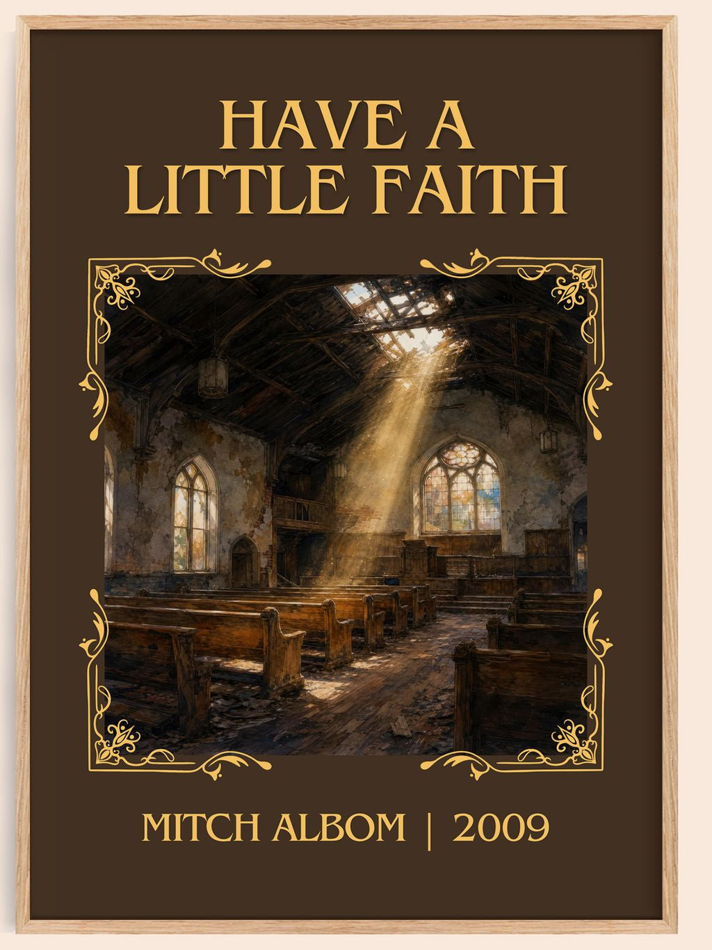 Have a little faith Classic Book Art Print by Mitch Albom – book poster