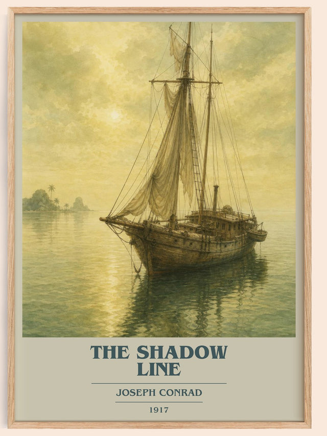 The Shadow Line Book Cover Poster by Joseph Conrad