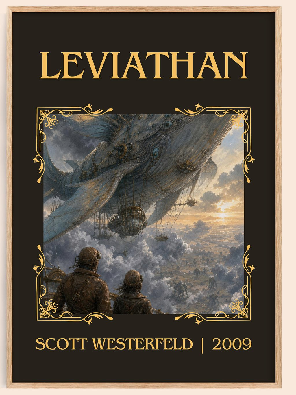 Leviathan Classic Book Art Print by Scott Westerfeld – book poster