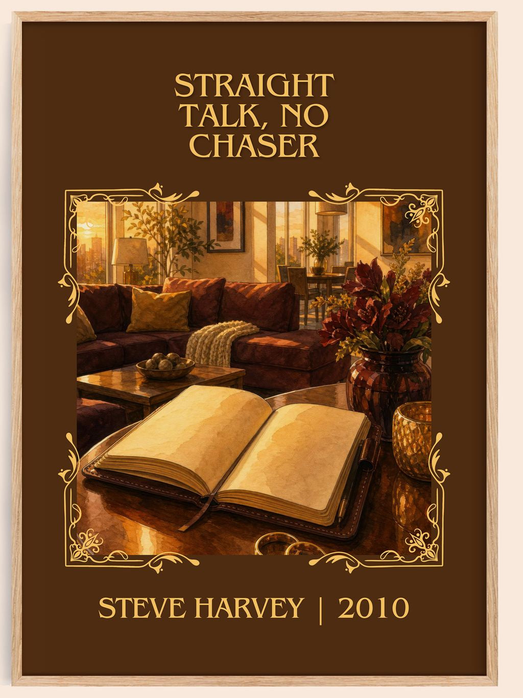 Straight Talk, No Chaser Classic Book Art Print by Steve Harvey – book poster