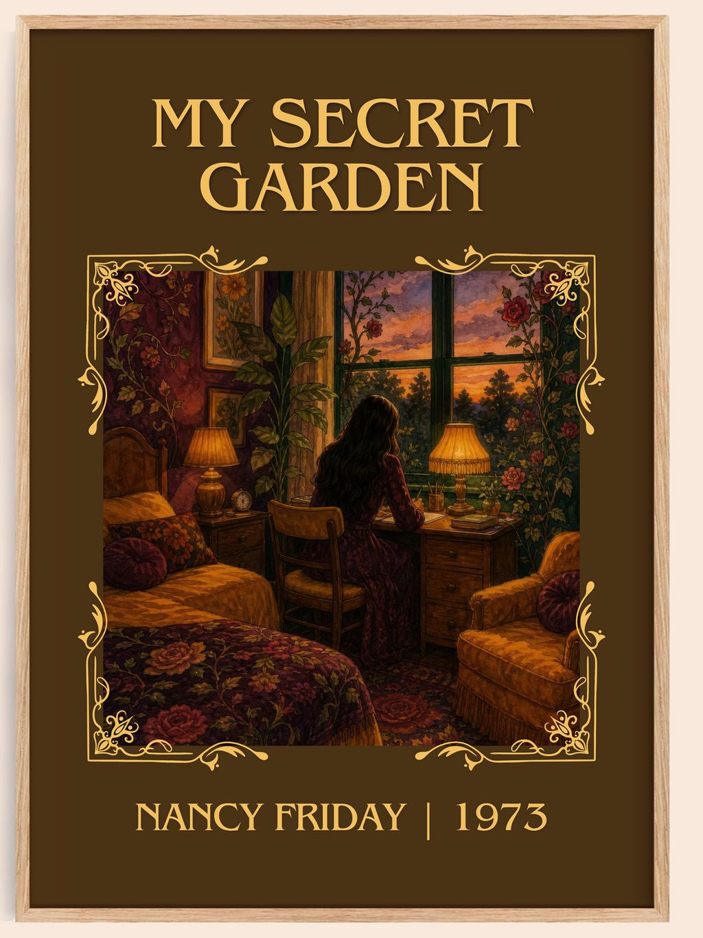 My Secret Garden Classic Book Art Print by Nancy Friday – book poster