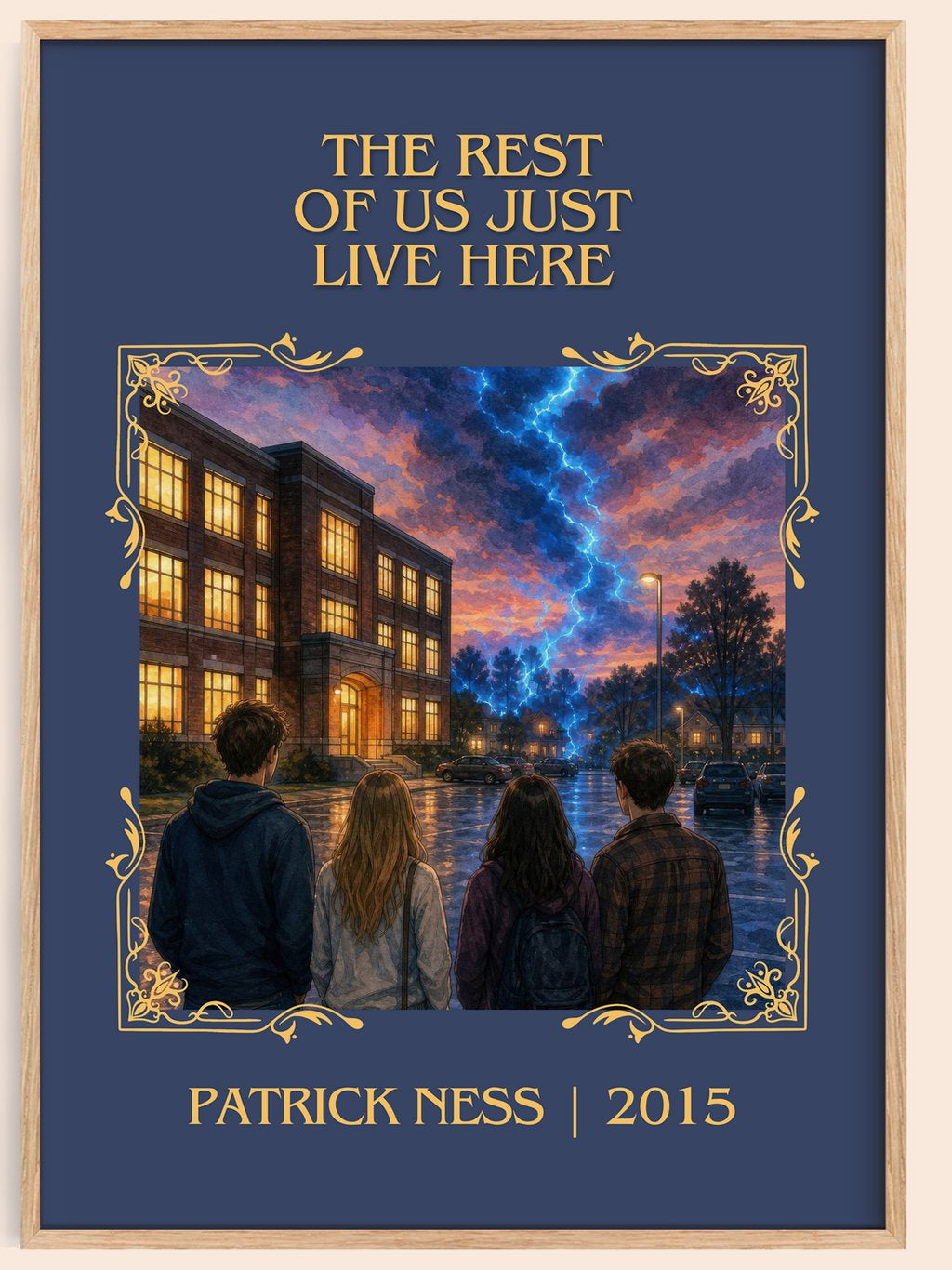The rest of us just live here Classic Book Art Print by Patrick Ness – book poster
