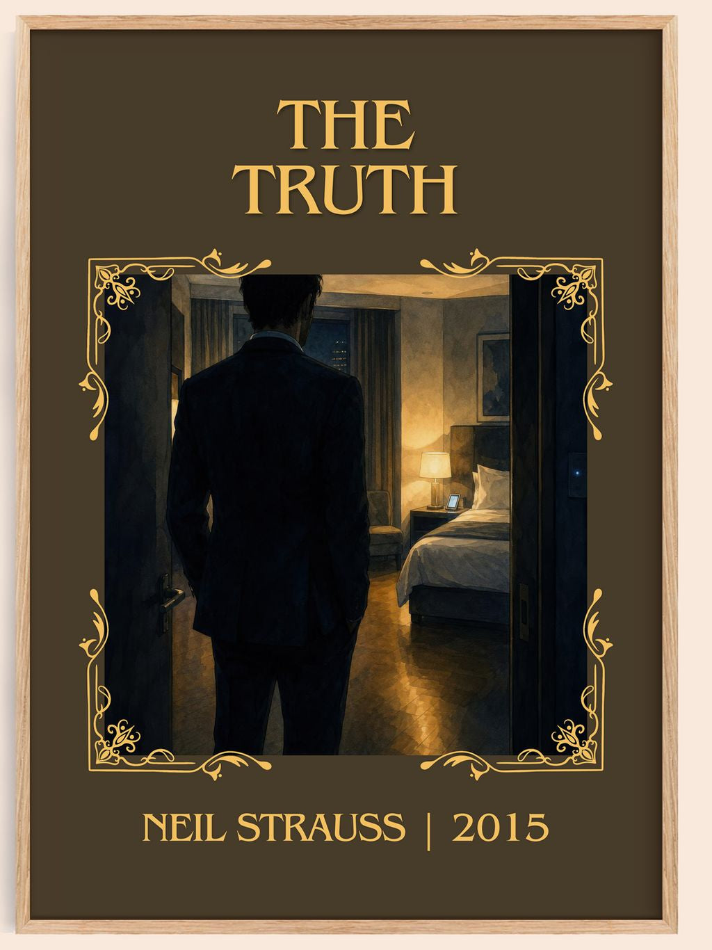 The truth Classic Book Art Print by Neil Strauss – book poster
