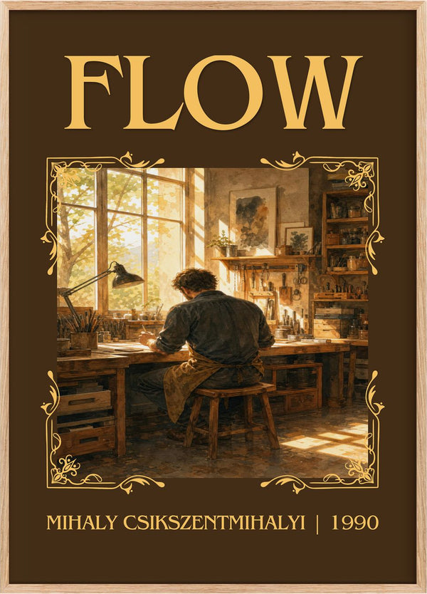 Flow Classic Book Art Print by Mihaly Csikszentmihalyi