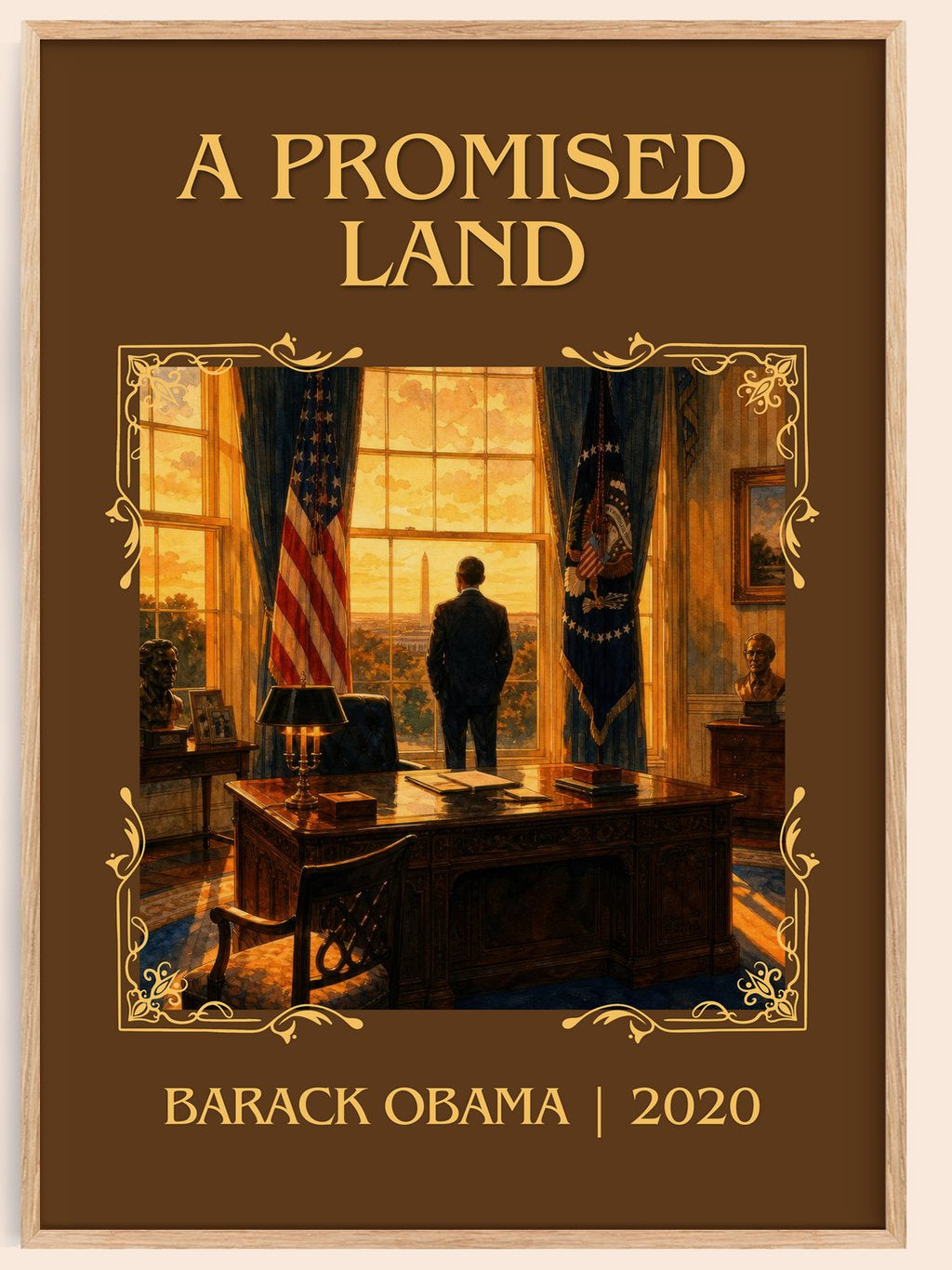 A Promised Land Classic Book Art Print by Barack Obama – book poster