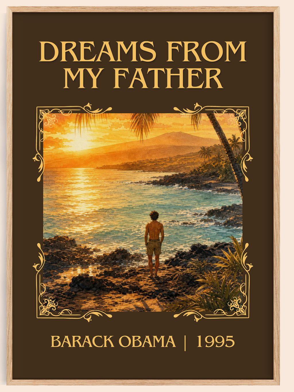 Dreams from My Father Classic Book Art Print by Barack Obama – book poster