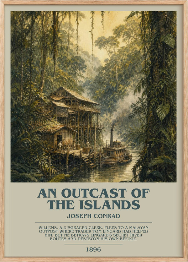 An Outcast Of The Islands Bookish Wall Art by Joseph Conrad