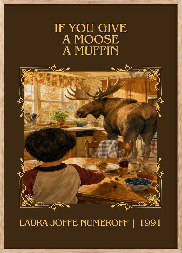 If You Give a Moose a Muffin Classic Book Art Print by L. Numeroff