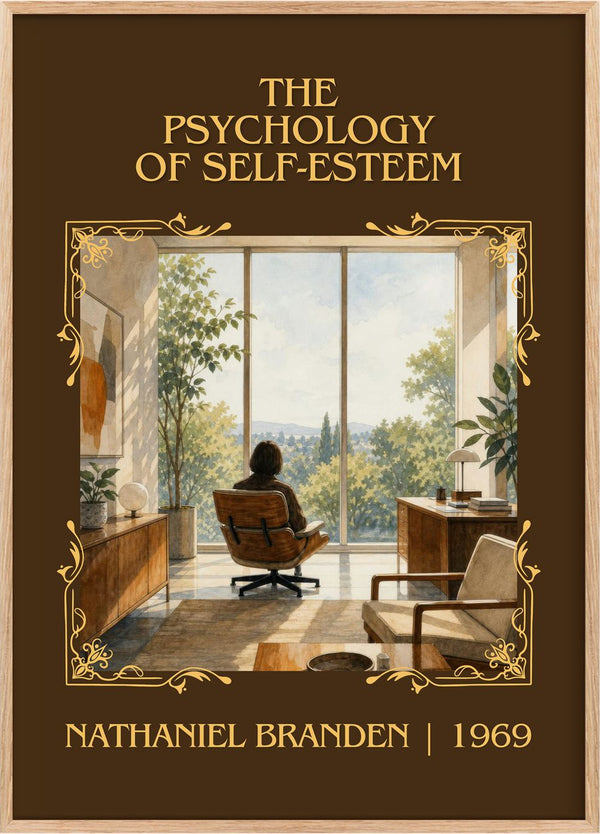 psychology of self-esteem Classic Book Art Print by Nathaniel Branden