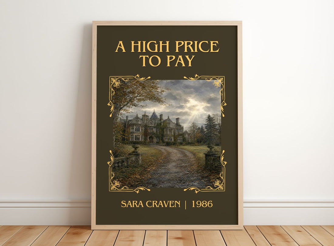 A High Price to Pay Classic Book Art Print by Sara Craven – framed print leaning on a wooden floor