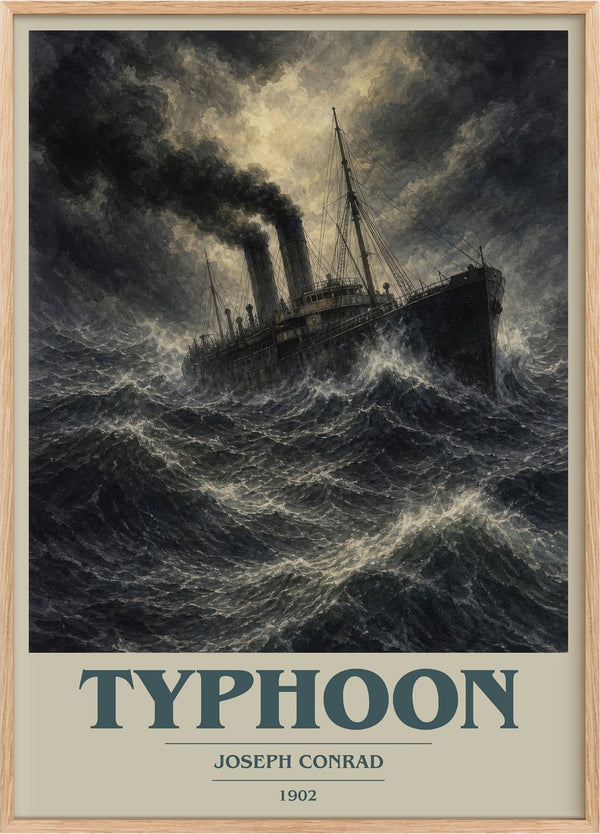 Typhoon Book Cover Poster by Joseph Conrad