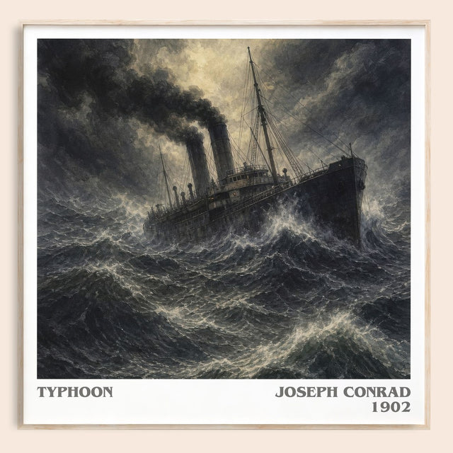 Typhoon Literary Art Print by Joseph Conrad