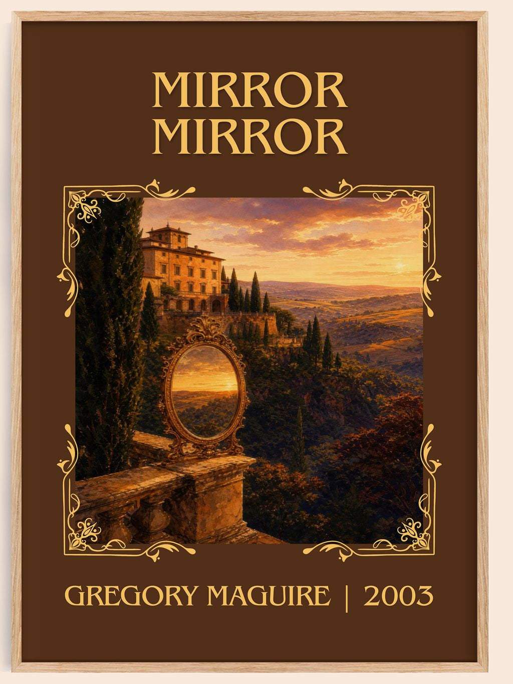 Mirror Mirror Classic Book Art Print by Gregory Maguire – book poster
