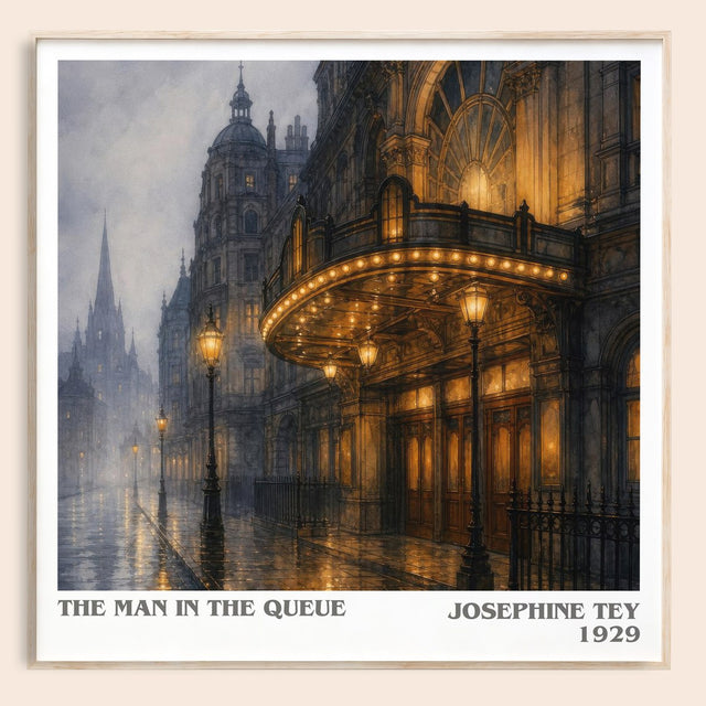 The Man In The Queue Literary Art Print by Josephine Tey