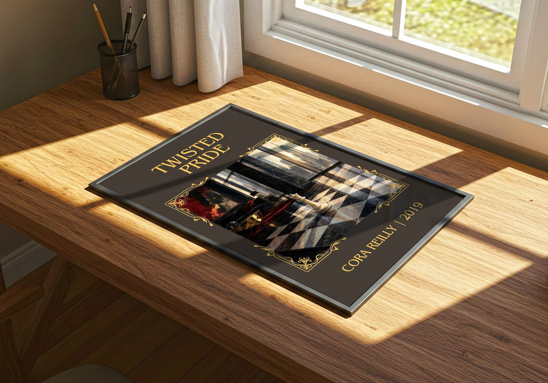 Twisted Pride Classic Book Art Print by Cora Reilly – print on a sunlit desk